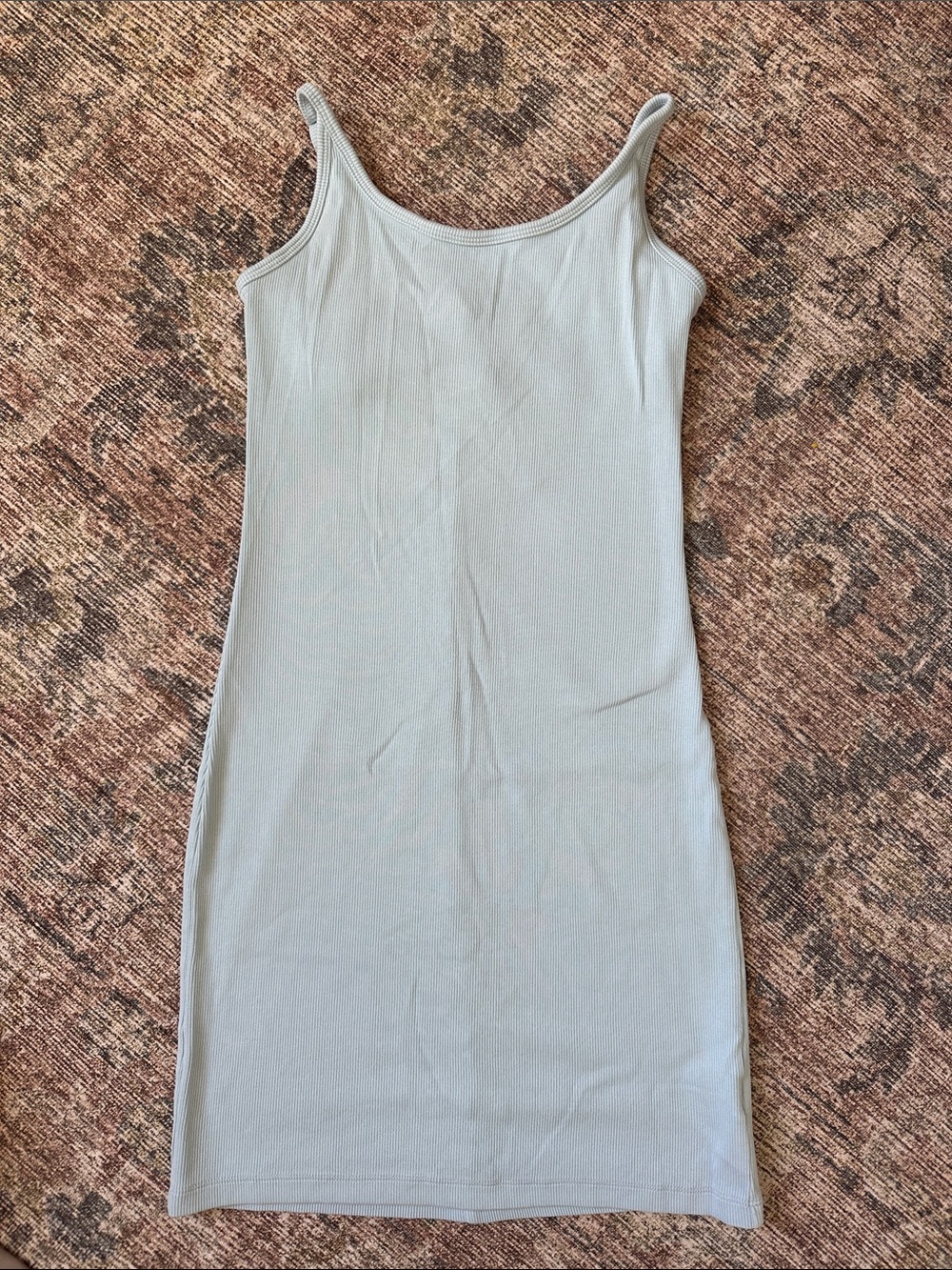 Old Navy Light Blue Ribbed Tank Dress